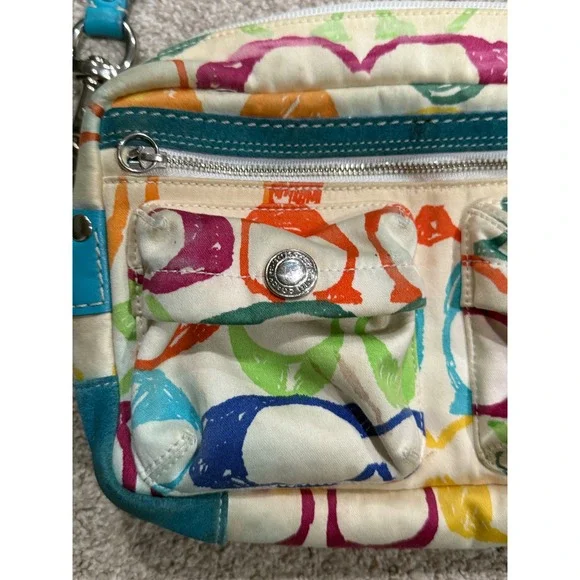 RARE VINTAGE COACH CAMERA BAG FOR FIELD DOODLING HAMPTONS B05J-8F41